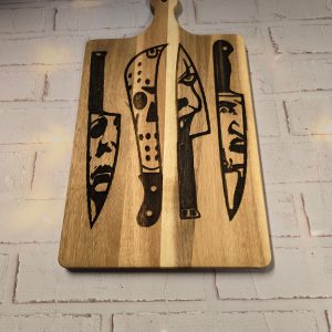 Cutting Board and Spoons